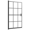 vidaXL Pannello per Box Doccia in ESG 80x140 cm Nero