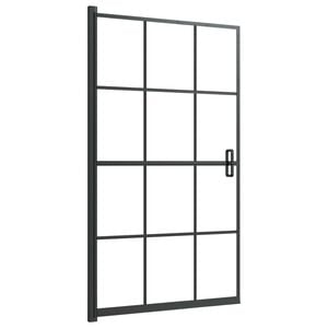 vidaXL Pannello per Box Doccia in ESG 80x140 cm Nero