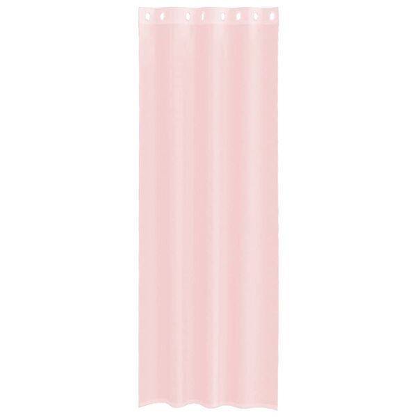 vidaXL Tende in Voile con Occhielli 2 pz Rosa Chiaro 140x260 cm