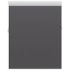 vidaXL Mobile Bagno con Lavabo Integrato Grigio Lucido in Truciolato