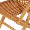 vidaXL Set da Pranzo da Giardino 5 pz in Legno Massello di Teak