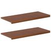 vidaXL Soglie per finestre 2 pz Marrone Scuro 100 x 40 x 2 cm