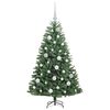 vidaXL Albero di Natale Artificiale con Rami Pieghevoli Verde 120 cm