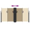 vidaXL Tenda da Sole Laterale Retrattile Beige 120x1200 cm