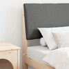 vidaXL Testiera imbottita Grigio scuro 80 cm Pino massello