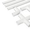 vidaXL Tubo PVC 2 pcs Bianco 12,2 x 1,8 x 500 mm PP e PE