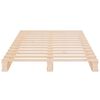 vidaXL Letto a Pallet 75x190 cm Small Single in Legno Massello di Pino