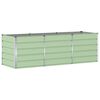 vidaXL Fioriera Verde 240 x 80 x 75 cm Acciaio