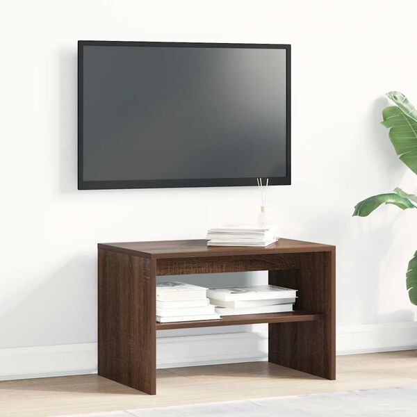 vidaXL Mobile Porta TV Rovere Marrone 60x40x40 cm Legno Multistrato