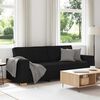 vidaXL Divano a 3 posti Nero 220x78x84 cm Tessuto
