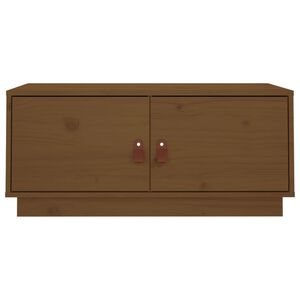 vidaXL Tavolino da Salotto ambra 80x50x35 cm in Legno Massello di Pino
