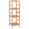 vidaXL Scaffale da Bagno 35,5x35,5x112,5 cm in Legno Massello di Noce