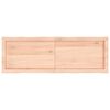 vidaXL Piano per Tavolo 120x40x(2-4) cm Rovere Non Trattato Bordi Vivi