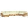 vidaXL Set di divani da esterno 8 pz Bianco e Crema