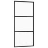 vidaXL Porta Scorrevole con Ferramenta Nera 90x205 cm in Vetro ESG