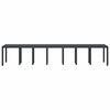 vidaXL Tavolo da Pranzo da Giardino Antracite 400 x 100 x 73 cm