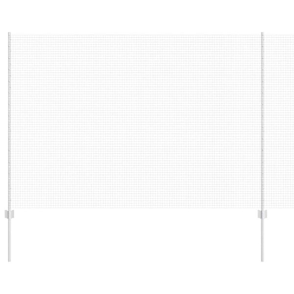 vidaXL Recinzione con Posto Argento 1,5 x 50 m Acciaio