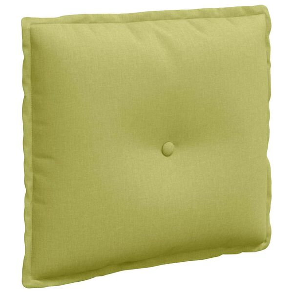 vidaXL Cuscino per Schiena Verde chiaro 50 x 19 x 45 cm Tessuto