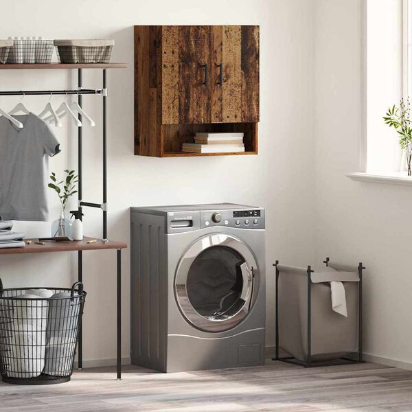 vidaXL Mobiletto a muro Legno vecchio 60 x 31 x 70 cm