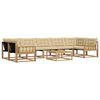 vidaXL Set di divani da esterno 8 pz Bianco e Beige