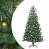 vidaXL Albero di Natale con 300 LED con supporto Verde 240 cm PVC