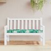 vidaXL Cuscino Panca Giardino a Foglie 120x50x7 cm in Tessuto Oxford