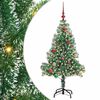 vidaXL Albero di Natale Artificiale Imbiancato con Luci LED 150 cm