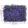 &nbsp;vidaXL Recinzione Foglie Artificiali&nbsp;24 pz Viola 40x60 cm