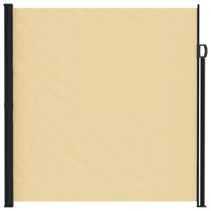 vidaXL Tenda laterale retrattile Sabbia 600 x 200 cm Poliestere