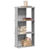 vidaXL Libreria 3 Ripiani Grigio Sonoma 60x30x120cm Legno Multistrato
