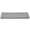 vidaXL Tappetini per scale 30 pz 65x21x4 cm Grigio chiaro Bordo rettangolare