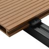 vidaXL Pavimento per Esterni in WPC Cavo con Accessori 10m² 2,2m Teak