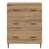 vidaXL Credenza con cassetto Rovere artigianale 69,5 x 34 x 90 cm