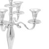 vidaXL Candelabro Argento 29 x 29 x 29 cm Alluminio