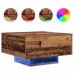 vidaXL Tavolino da salotto Legno vecchio 55 x 55 x 31 cm