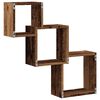 vidaXL Mensole Cubo Parete Legno Antico 68x15x68 cm Legno Multistrato