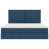 vidaXL Letto con contenitore e materasso Blu 160 x 200 cm Poliestere
