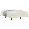 vidaXL Struttura del letto con materasso Crema 160 x 200 cm Tessuto