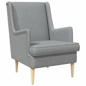 vidaXL Poltrona Grigio Chiaro Tessuto