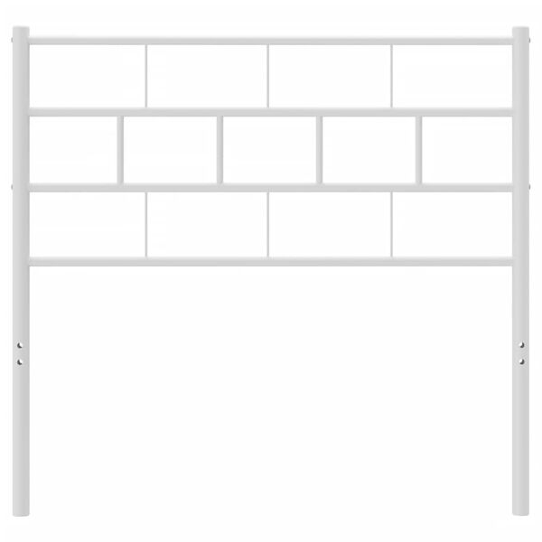 vidaXL Testiera di Ricambio in Metallo Bianco 90 cm