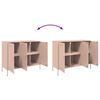 vidaXL Credenza Rosa 100,5x39x79 cm in Acciaio