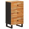 vidaXL Mobile laterale Marrone 40 x 33 x 75 cm Legno di mango massello