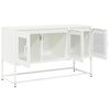 vidaXL Mobile TV Bianco 100,5x39x60,5 cm in Acciaio Laminato a Freddo