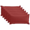 vidaXL Federa 6 pz HOUTEN Rosso Vino 40 x 70 cm Poliestere