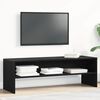 vidaXL Mobile TV Rovere Nero 120x40x40 cm in Legno Multistrato