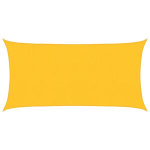 vidaXL Vela Parasole 160 g/m&sup2; Gialla 2x4 m in HDPE