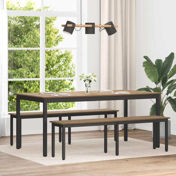 vidaXL panchina Rovere Artigianale 160 x 35 x 45 cm Legno multistrato