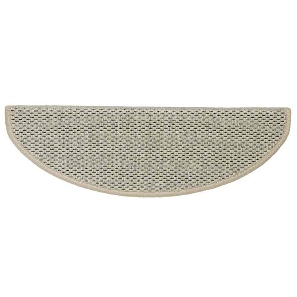 vidaXL Tappeti Adesivi Scale Aspetto Sisal 15pz 65x21x4cm Verde Chiaro