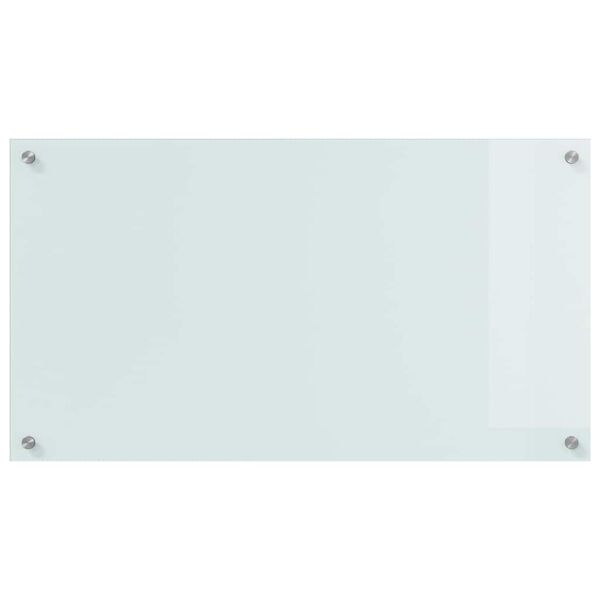 vidaXL Rivestimento da Cucina 2 pcs Bianco 90 x 50 cm vetro temperato