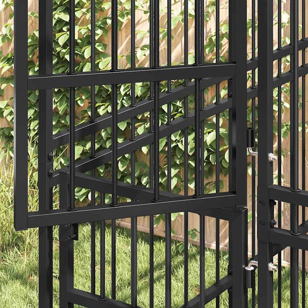 vidaXL Gabbia per Cani da Esterno in Acciaio 1,84 m&sup2;